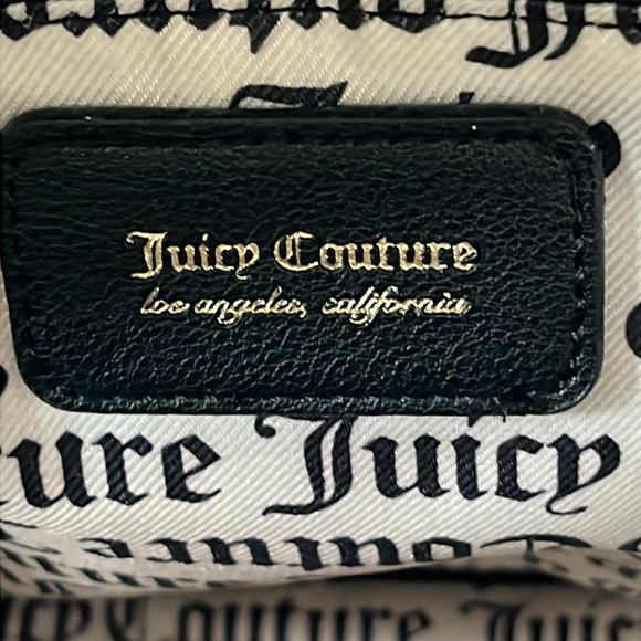 NEW Juicy Couture Liquorice Big Spender Studded Velvet Backpack - Picture 9 of 12